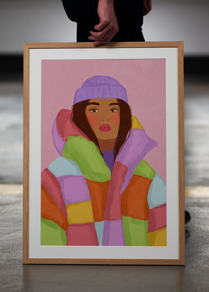 Femme fraîche de l’hiver