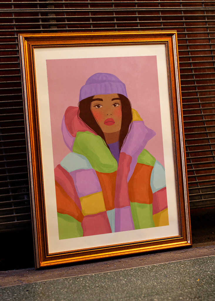 Femme fraîche de l’hiver