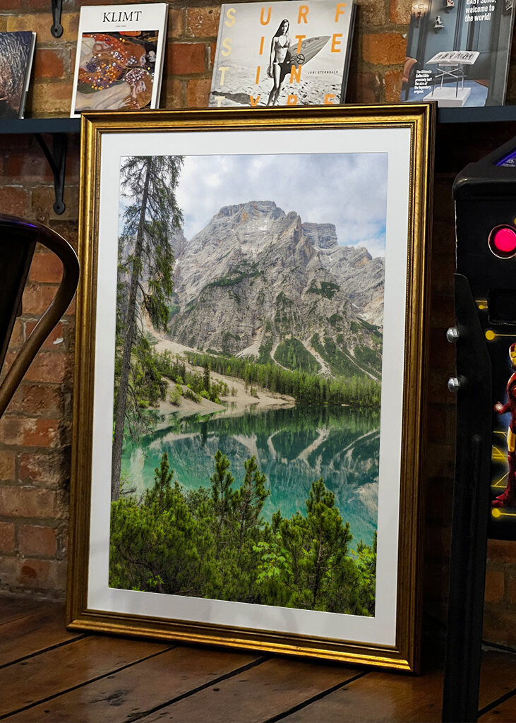 Tranquil Reflections: A Serene Mountain Lake Landscape