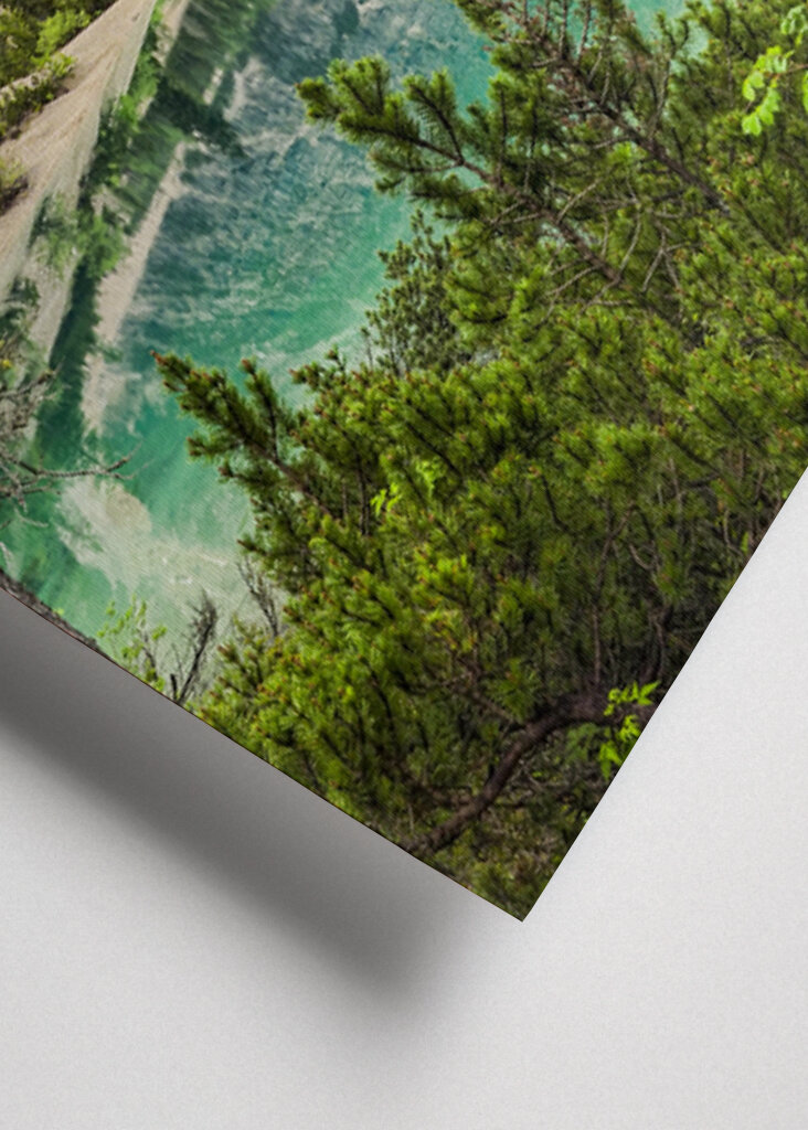 Tranquil Reflections: A Serene Mountain Lake Landscape