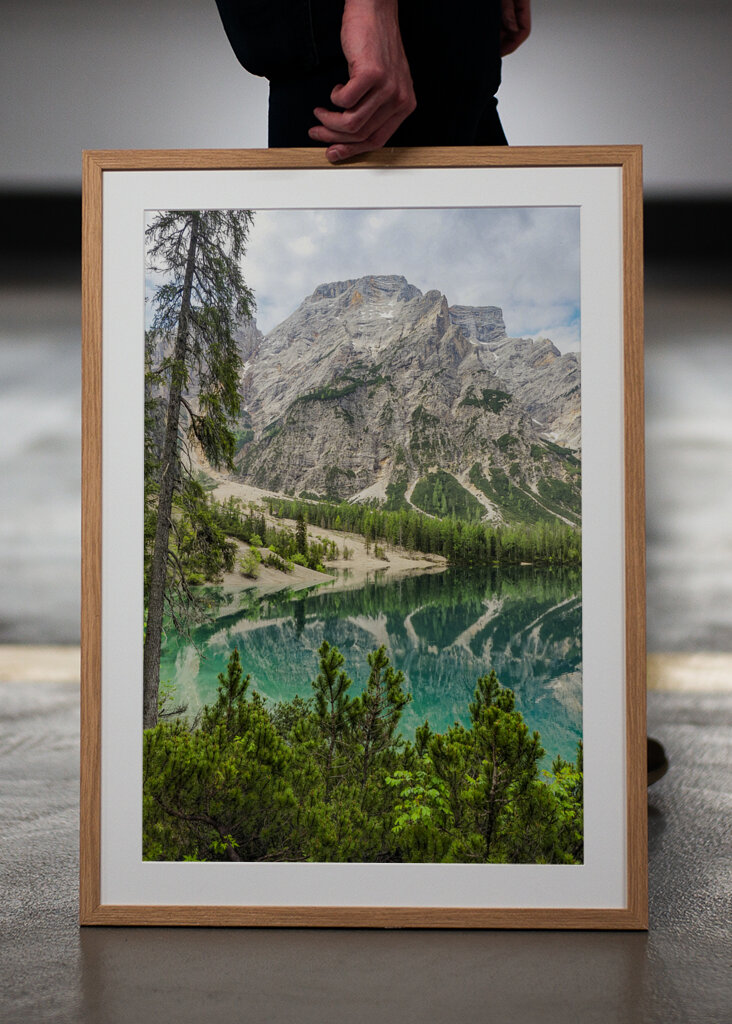 Tranquil Reflections: A Serene Mountain Lake Landscape