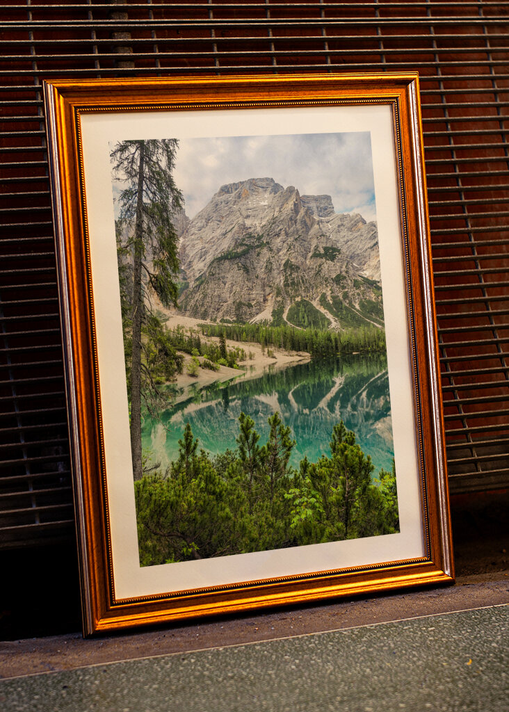 Tranquil Reflections: A Serene Mountain Lake Landscape