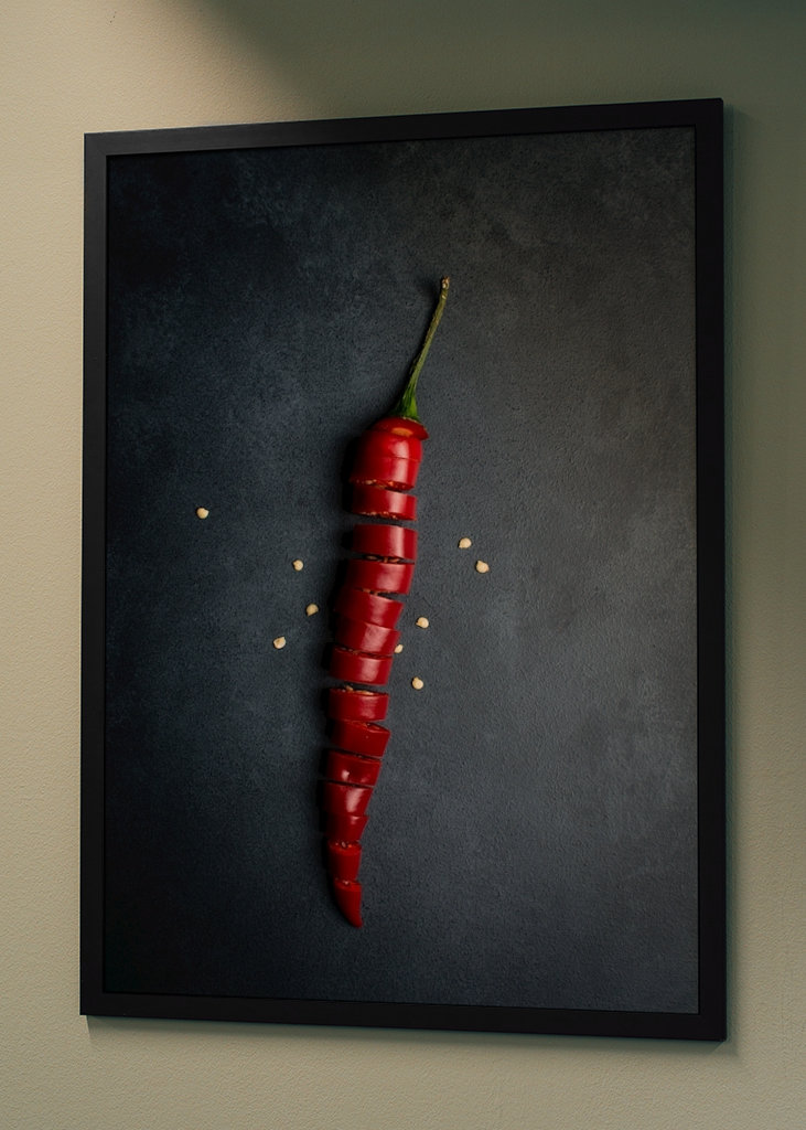 Gesneden spaanse peper