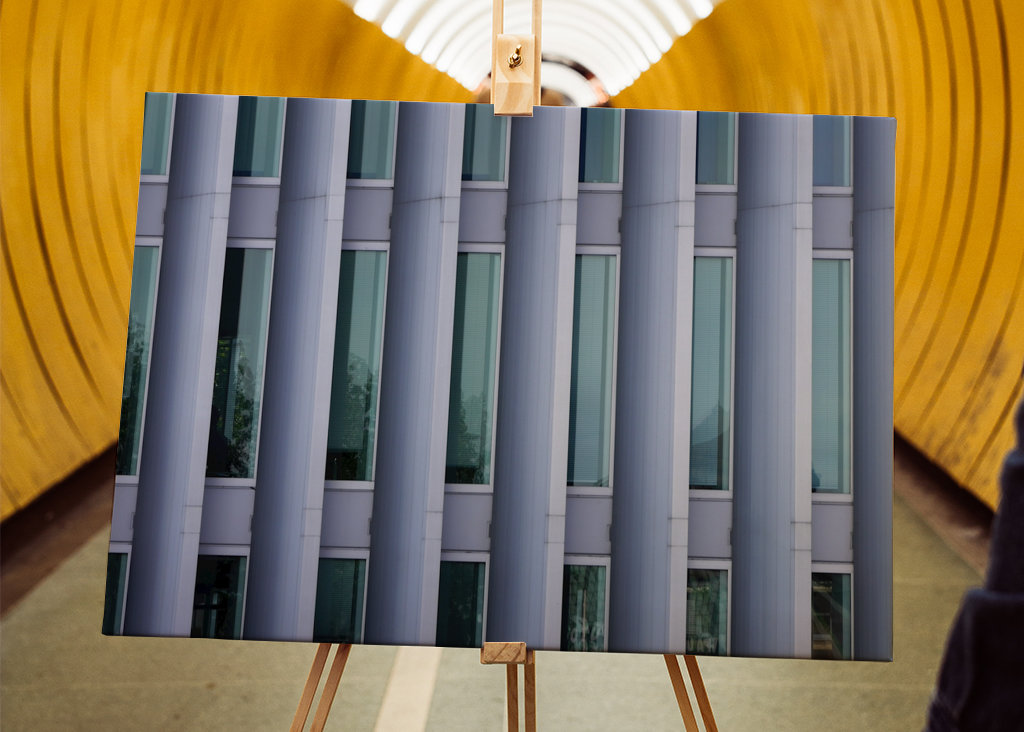 Farbverlauf eines Gebäudes