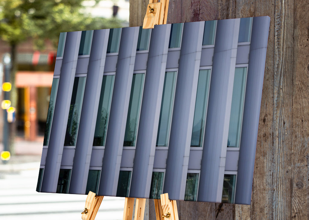 Farbverlauf eines Gebäudes