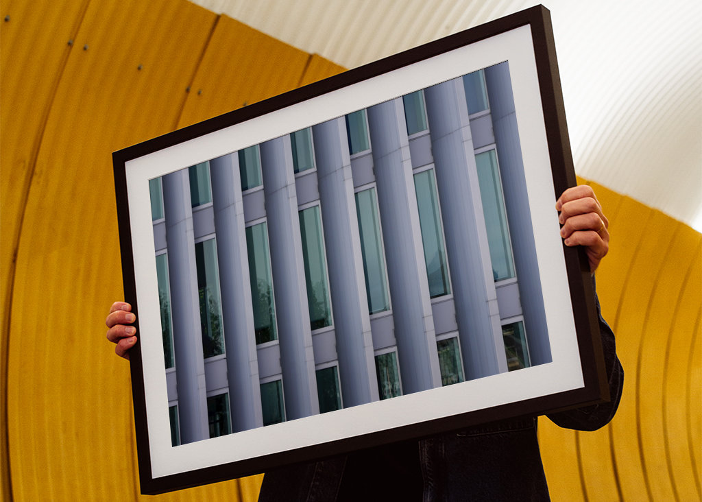 Farbverlauf eines Gebäudes