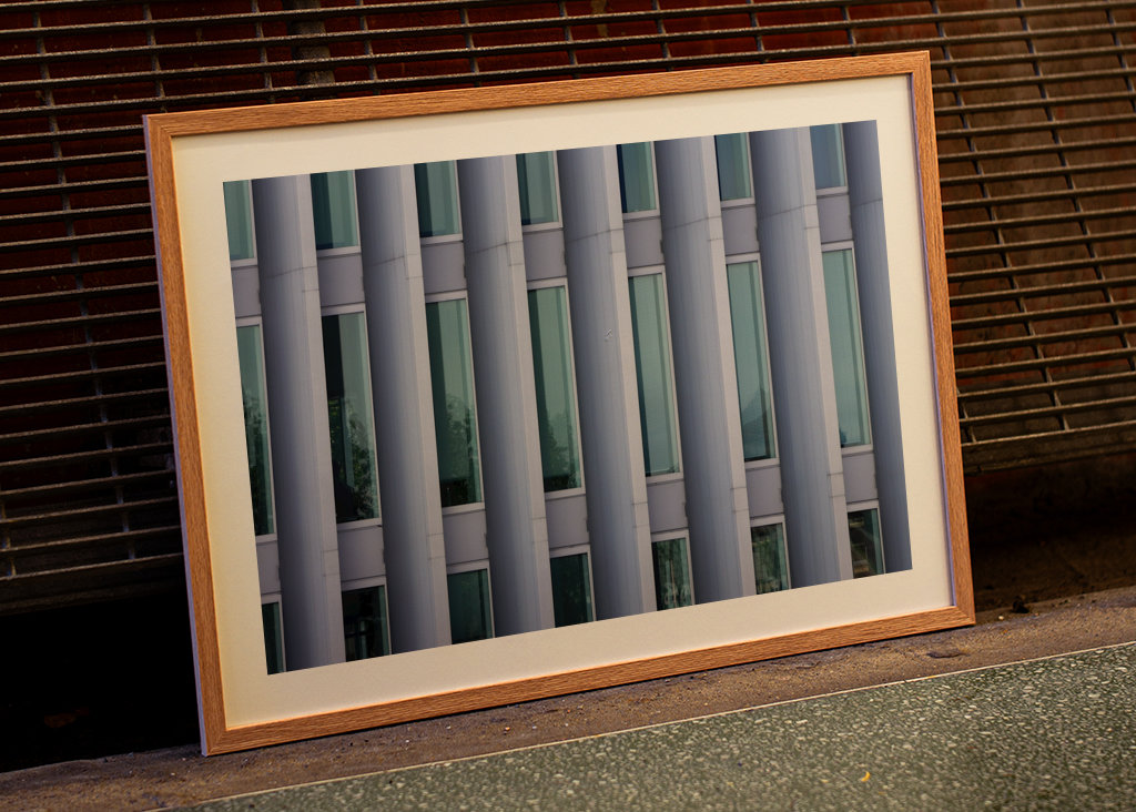 Farbverlauf eines Gebäudes