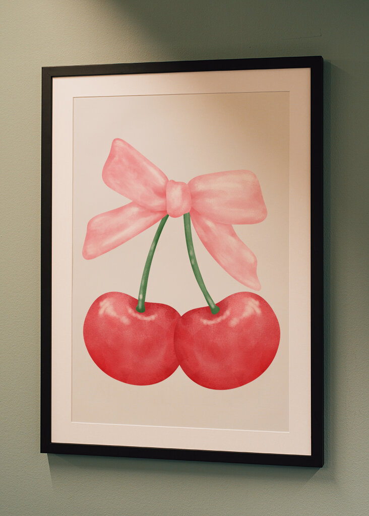 Édes cseresznye finomság masnival