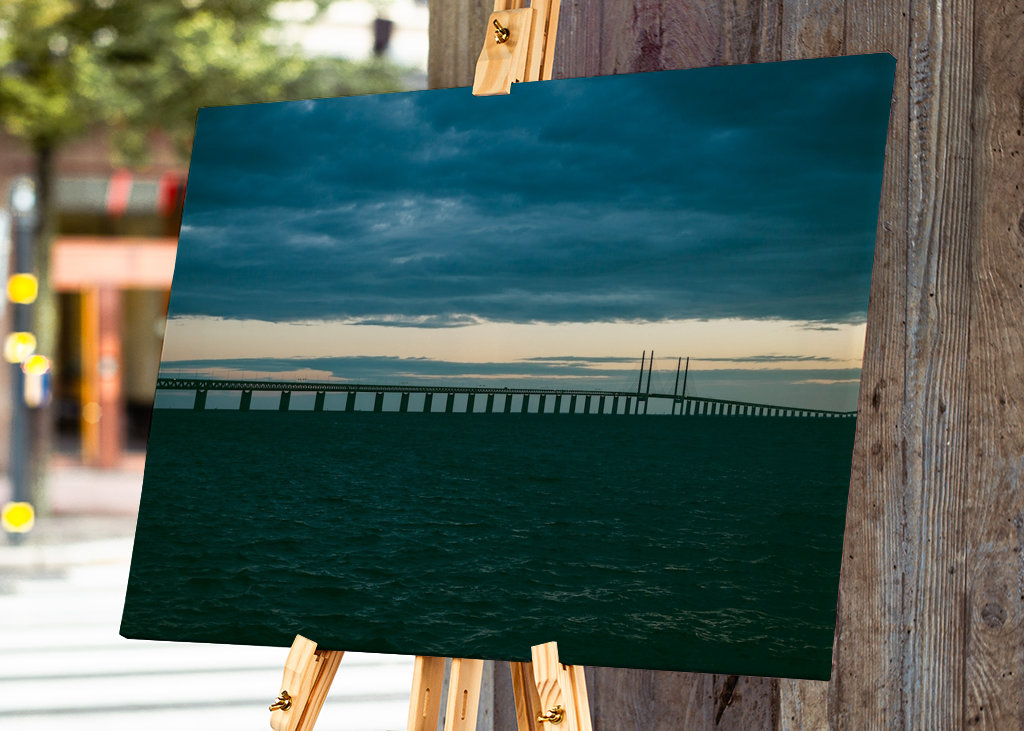 Die Brücke bei Sonnenuntergang