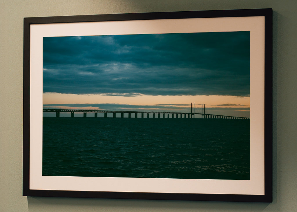 Die Brücke bei Sonnenuntergang