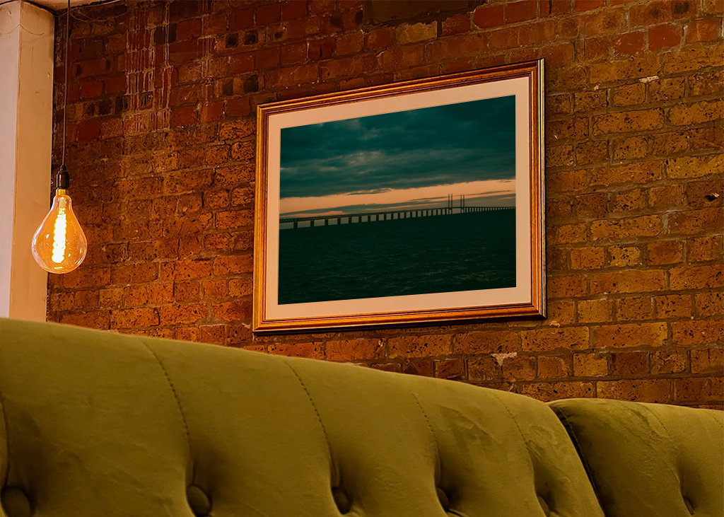 Die Brücke bei Sonnenuntergang