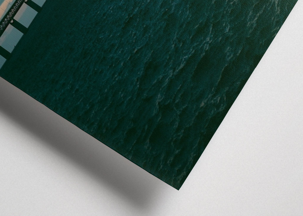 Die Brücke bei Sonnenuntergang