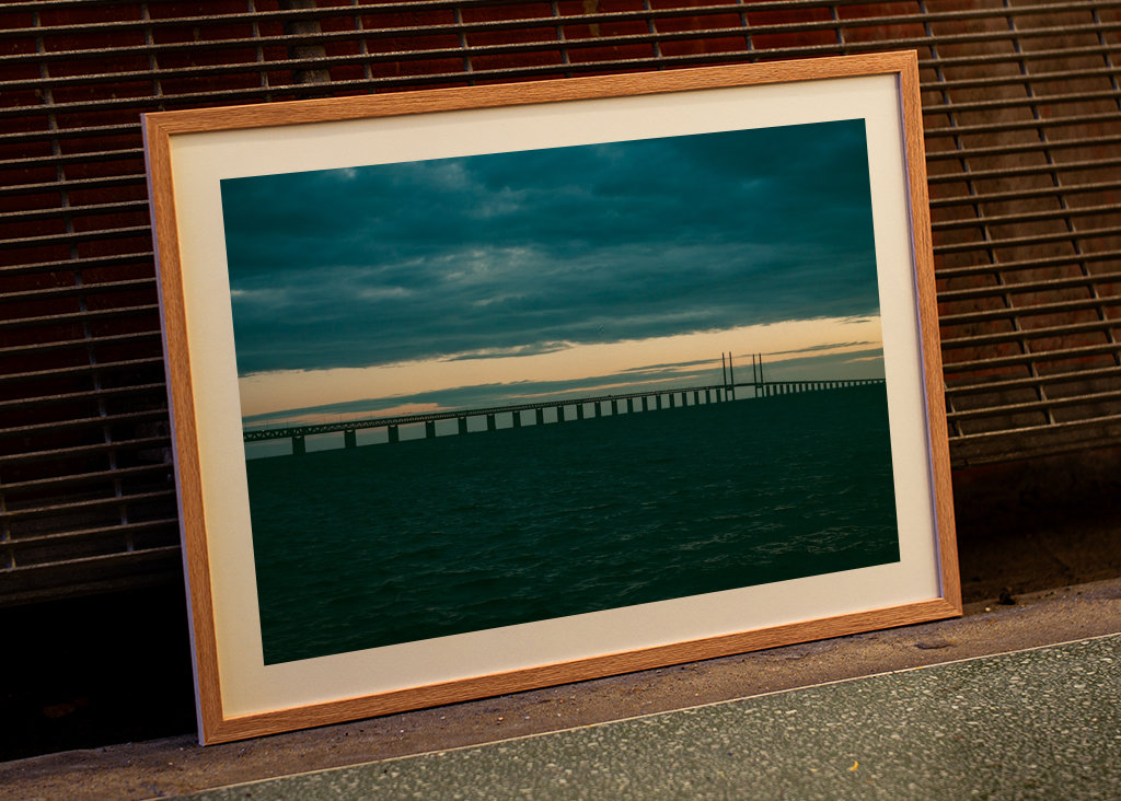 Die Brücke bei Sonnenuntergang
