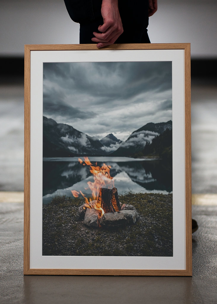 Lagerfeuer am See