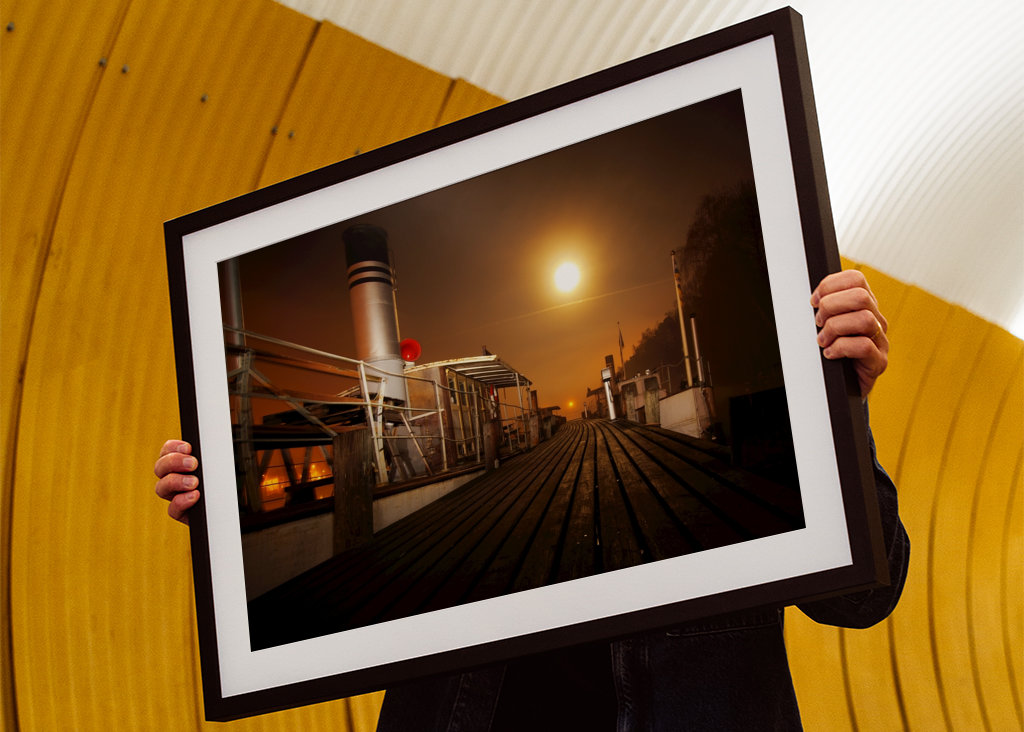 Barcos de vapor a la luz de la luna