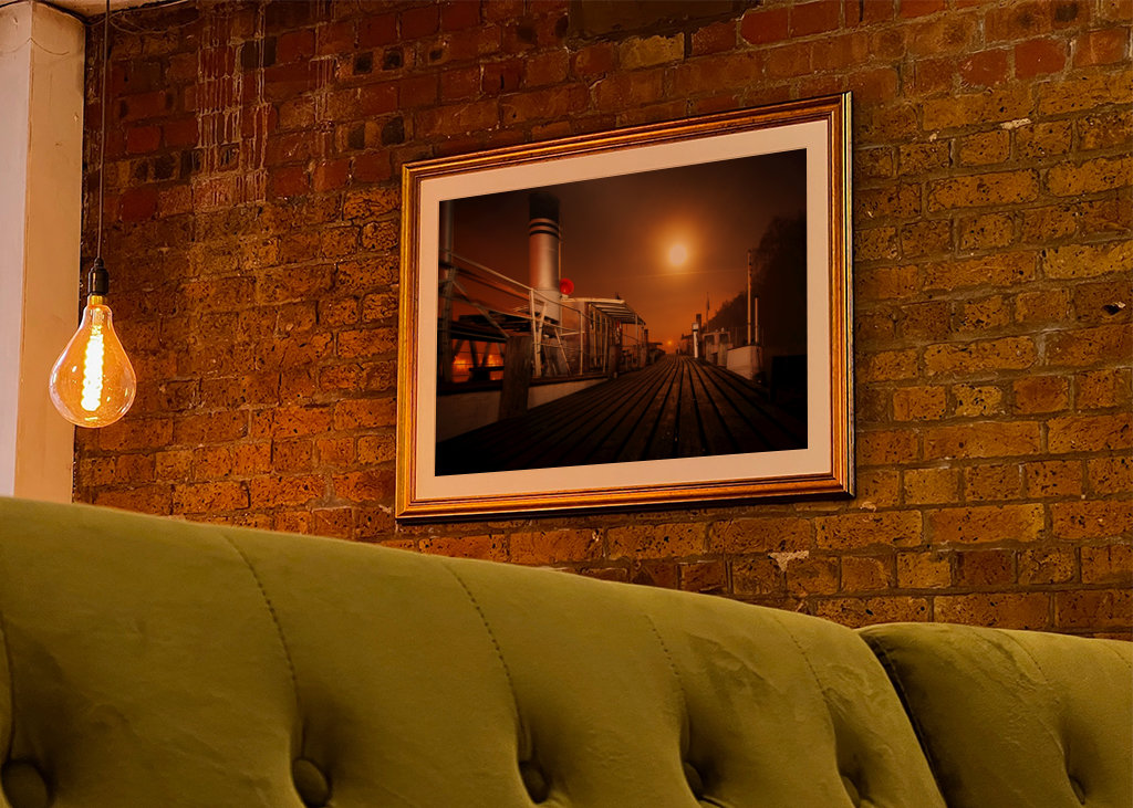 Barcos de vapor a la luz de la luna