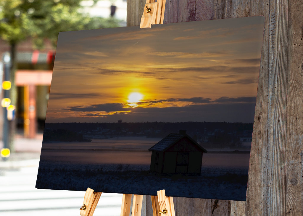 Sám v západu slunce