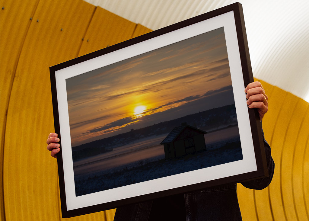 Sám v západu slunce