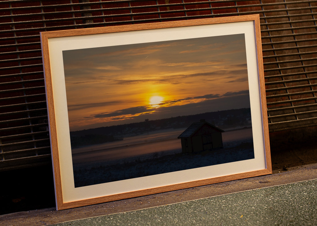 Sám v západu slunce