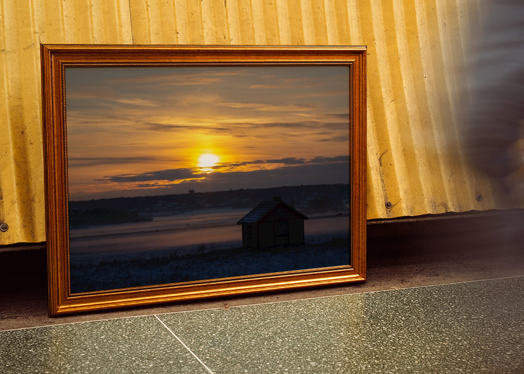 Sám v západu slunce