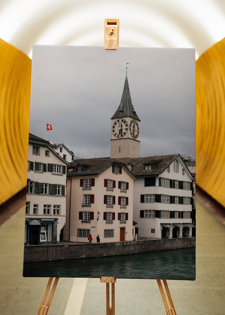 Am Ufer des Flusses Zürich