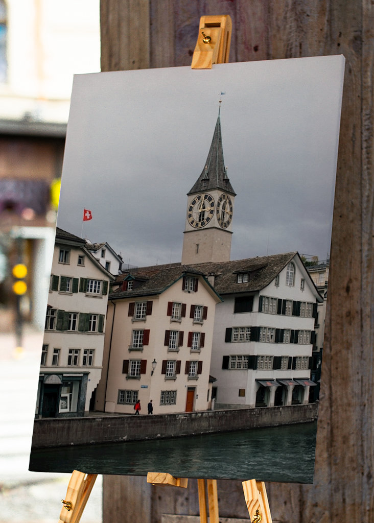 Am Ufer des Flusses Zürich