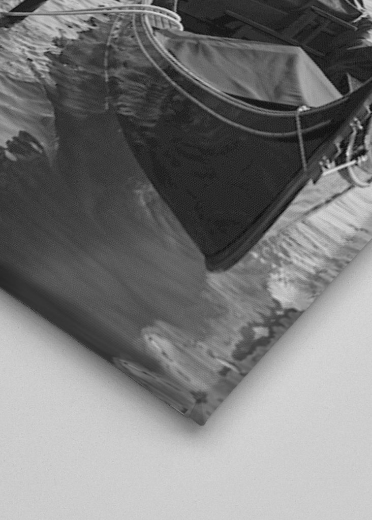 Einsame Gondel in Venedig