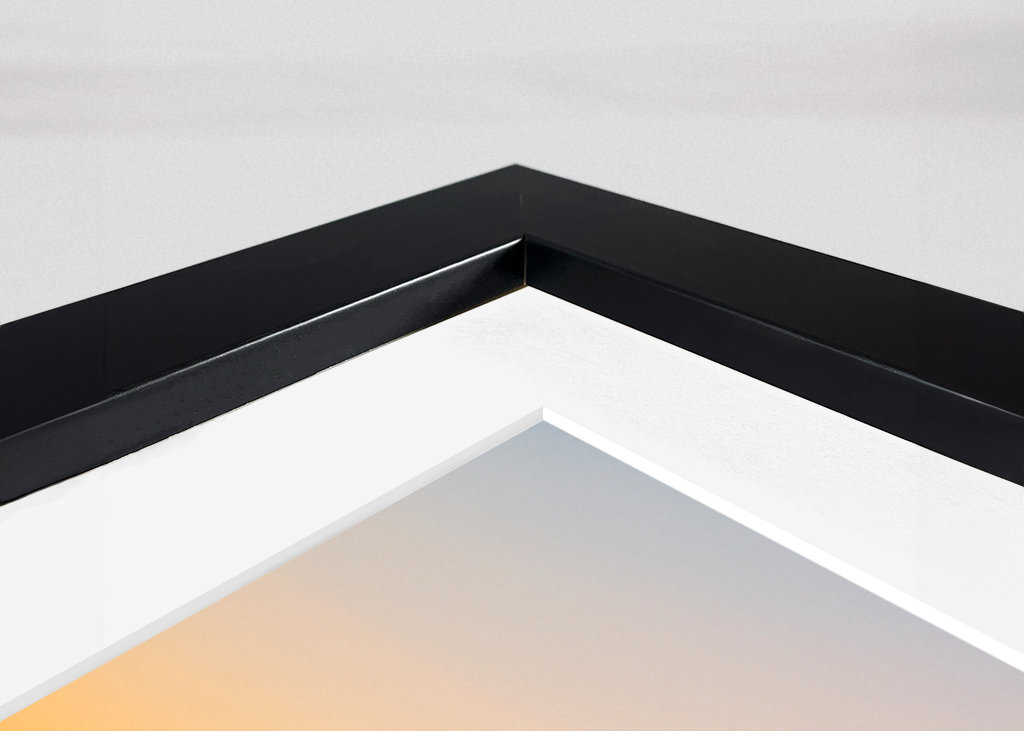 Sunset over winter landscape