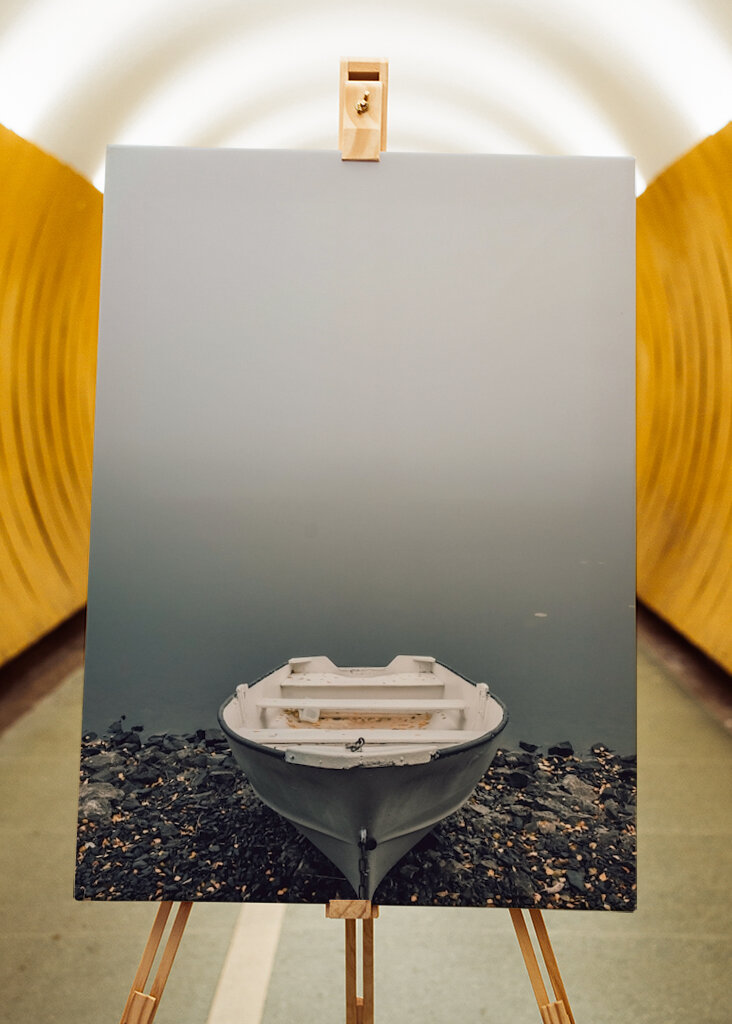 I väntan på att dimman lättar.