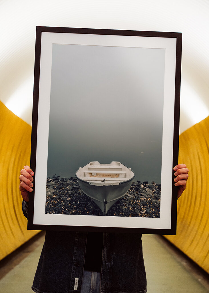 I väntan på att dimman lättar.