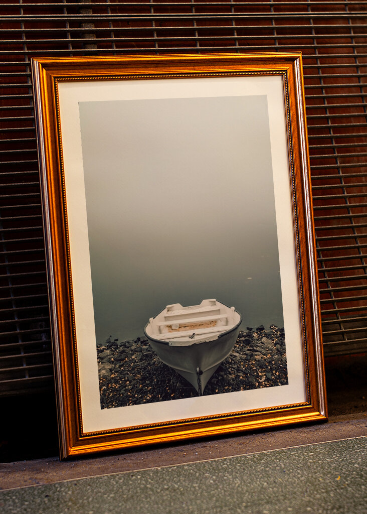 I väntan på att dimman lättar.