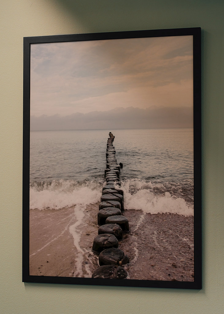 Groyne on the Baltic Sea beach