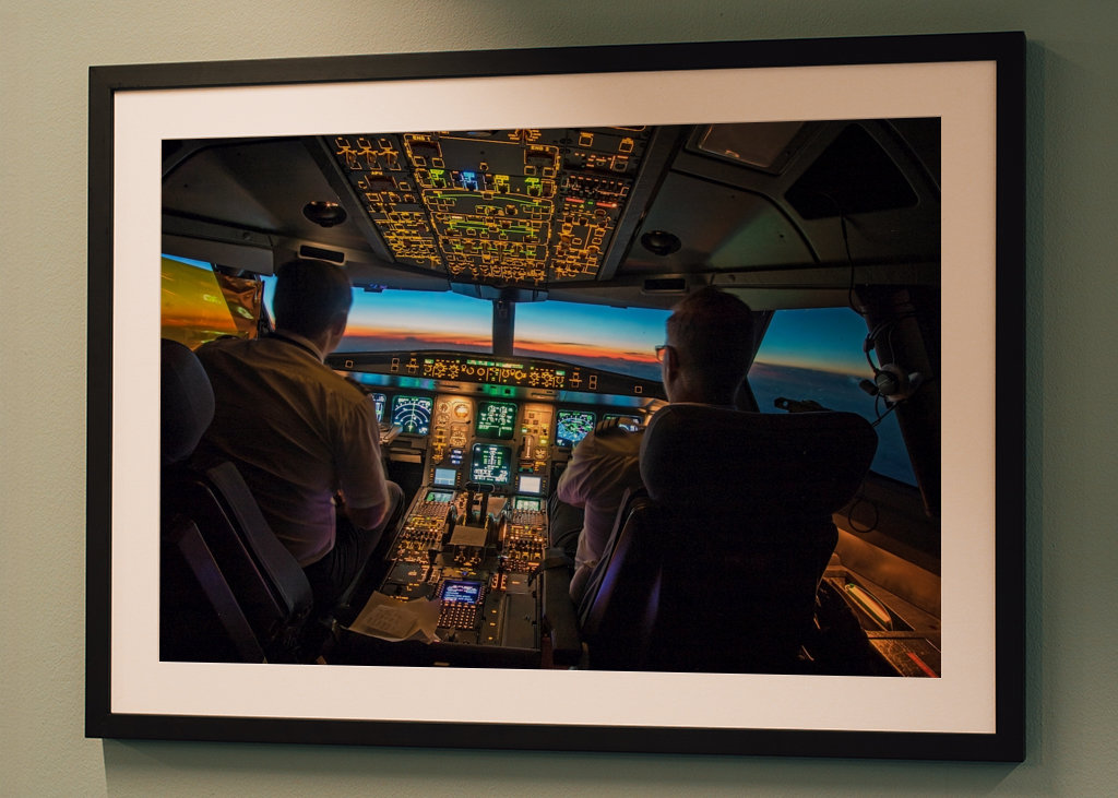 SAS Cockpit in an Airbus