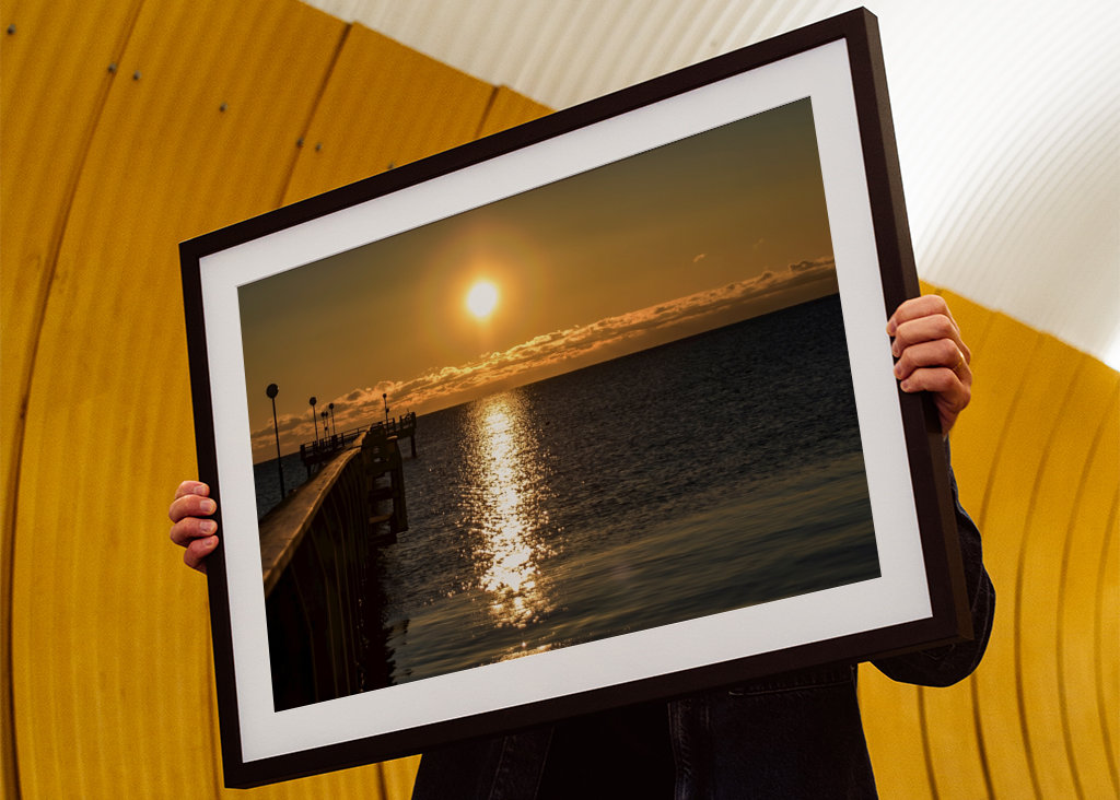 Západ slunce na pláži Skrea