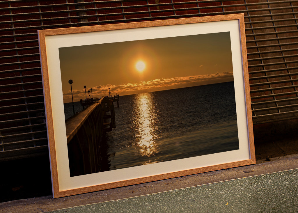 Západ slunce na pláži Skrea