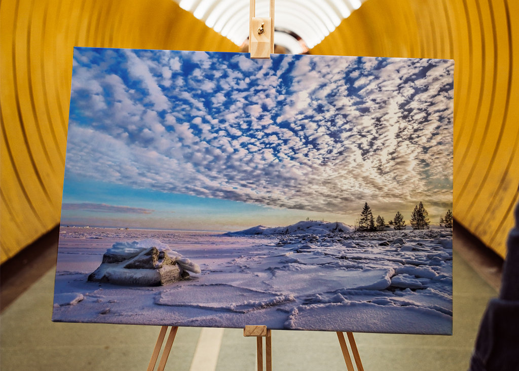 Luce invernale in riva al mare