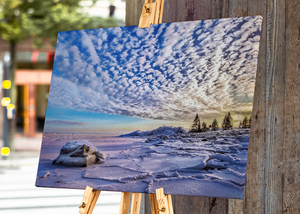 Luce invernale in riva al mare