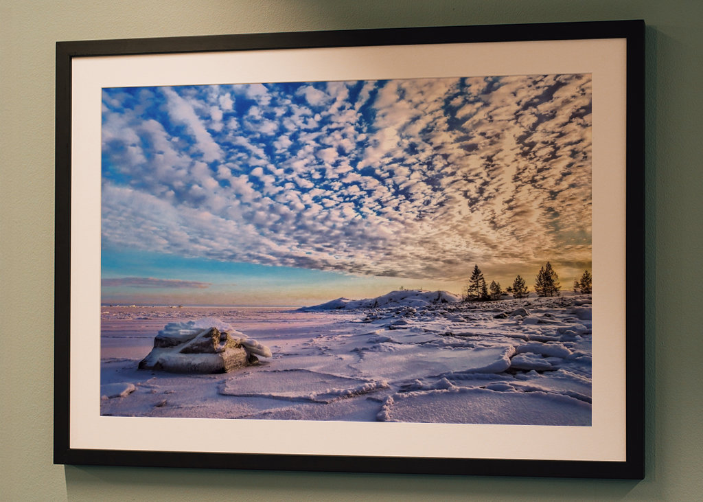 Luce invernale in riva al mare