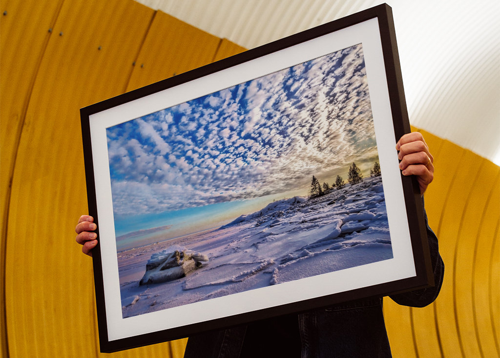 Luce invernale in riva al mare