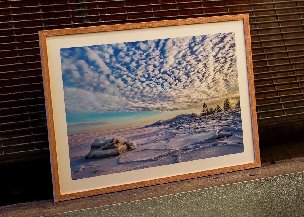 Luce invernale in riva al mare