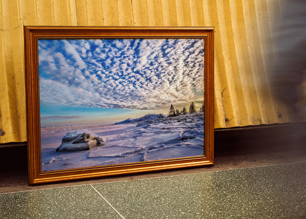 Luce invernale in riva al mare