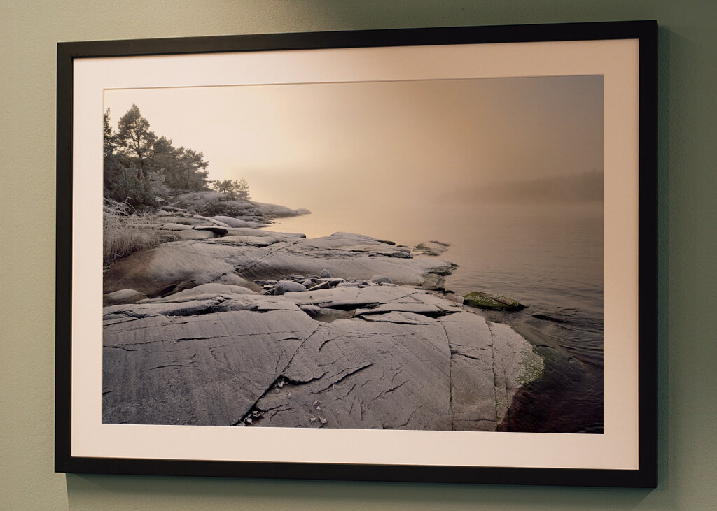 Mlha nad jezerem Vänern