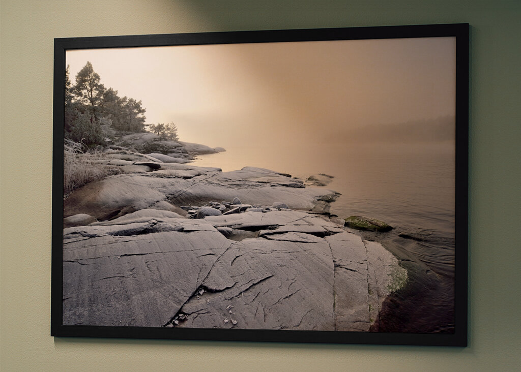 Mlha nad jezerem Vänern