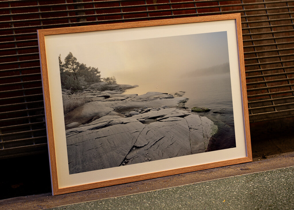 Mlha nad jezerem Vänern