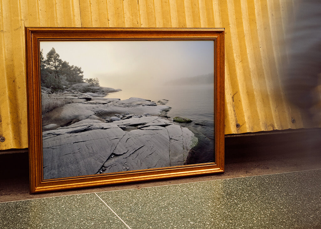 Mlha nad jezerem Vänern