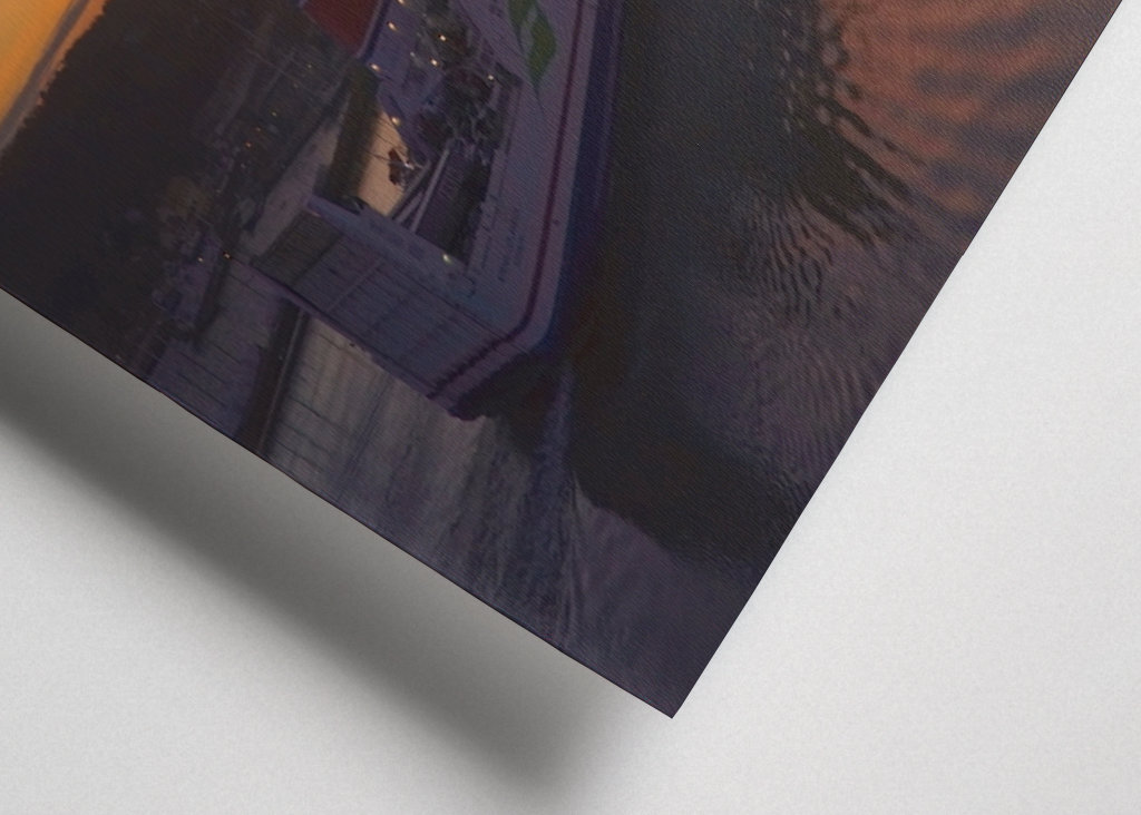 Gegen Sonnenuntergang