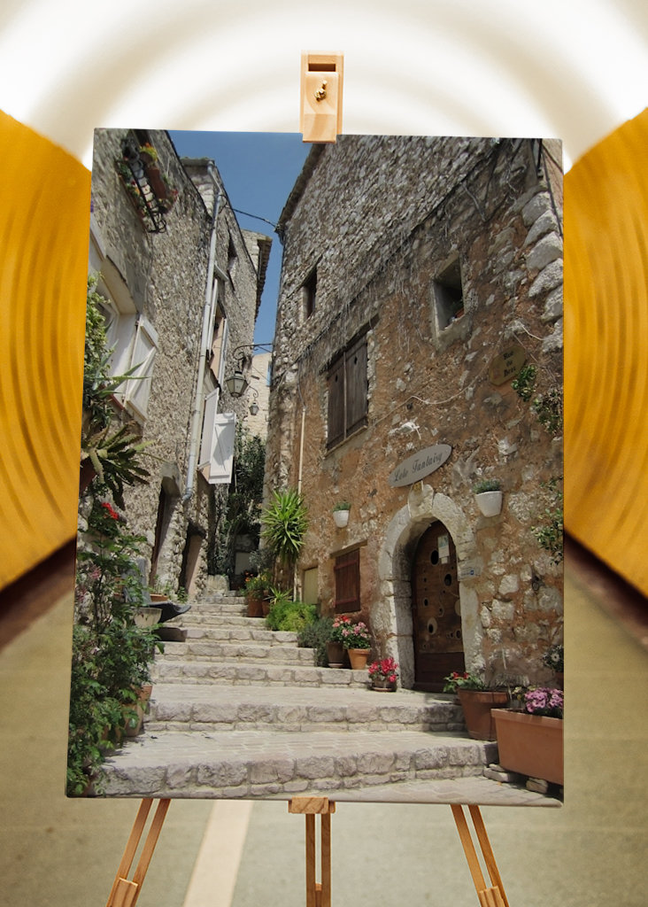 Lépcsőház a sikátorban