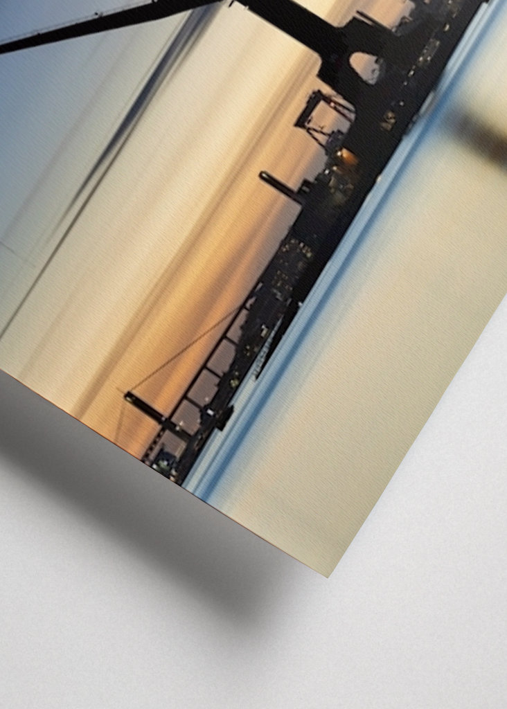 Blå time Havn i Göteborg