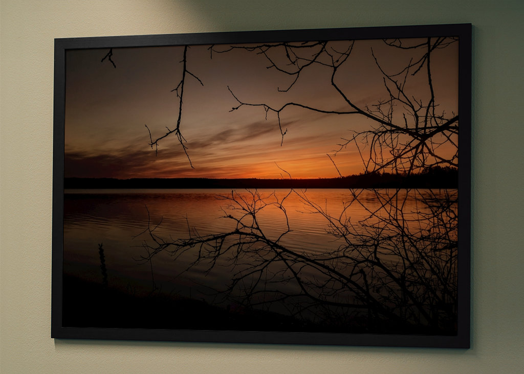 Oprawiony wschód słońca