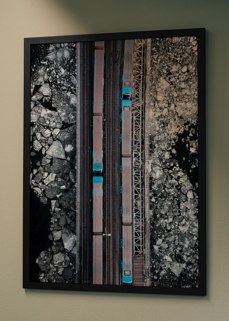 Söderströmbrücke im Winter